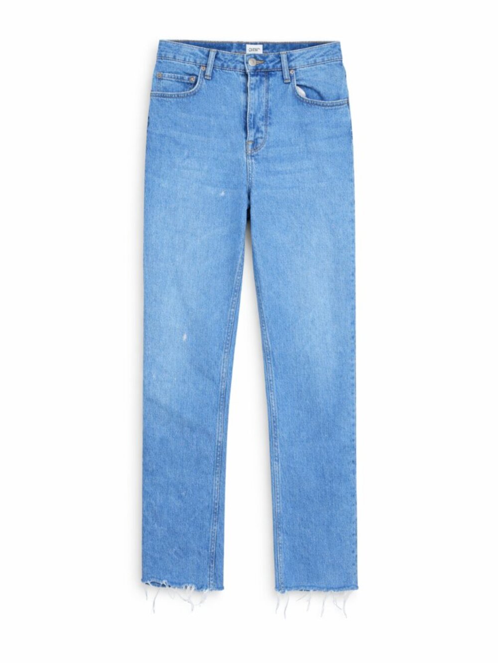 BDG Womens Light Blue Boot Cut Jeans With Distressed Ends Size 30/34